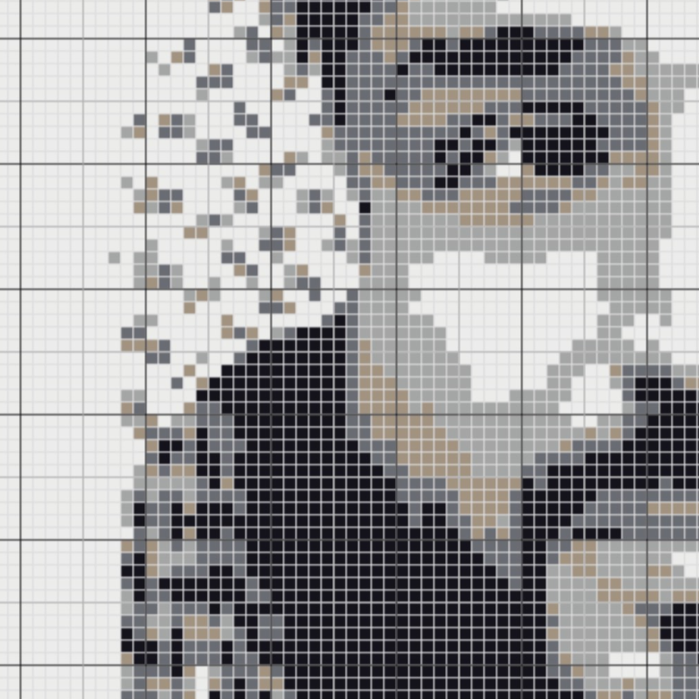 MBS Portrait Tapestry Pattern by Yarnify